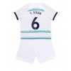 Chelsea Thiago Silva #6 Bortedraktsett Barn 2022-23 Kortermet (+ korte bukser)